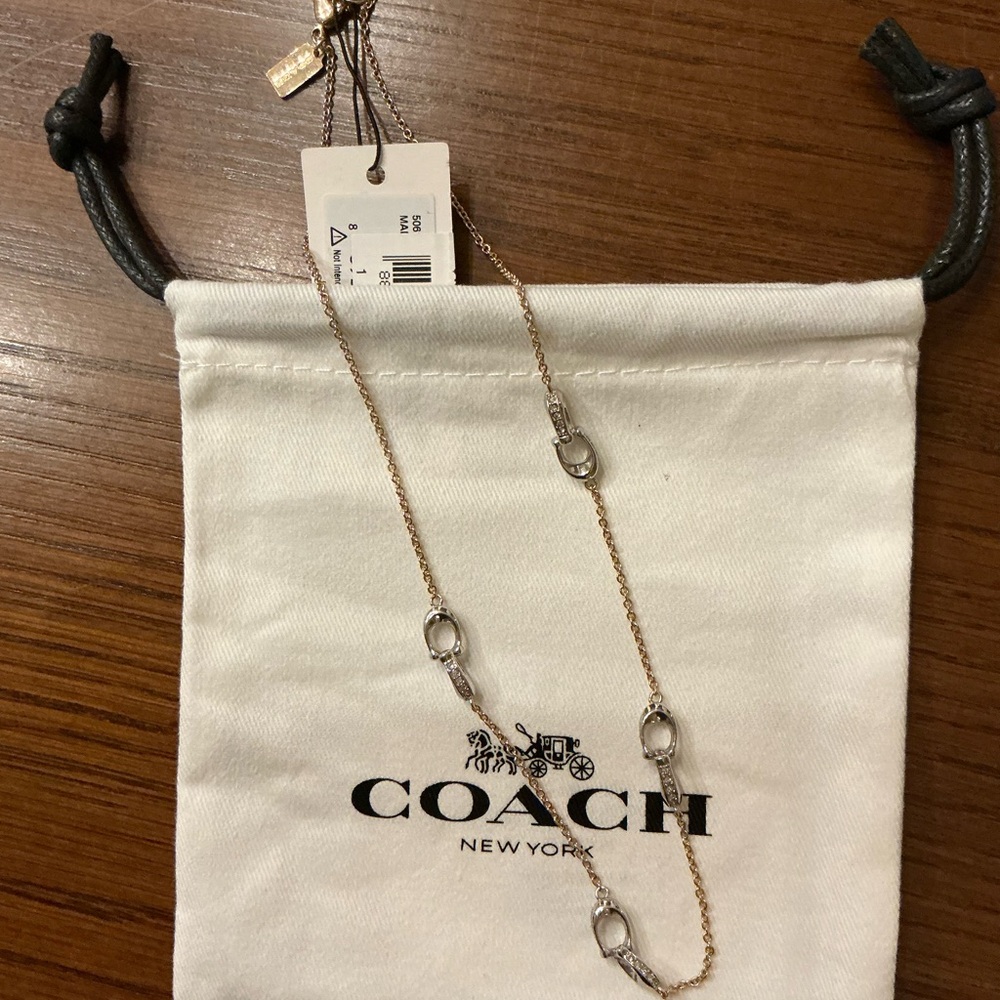 * SOLD *   Coach Gold and Silver Necklace